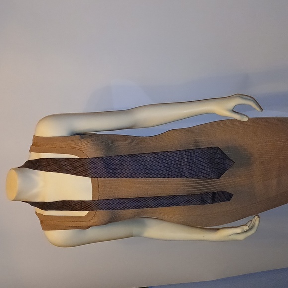 Christian Dior Men's Tie Black and Brown Men’s Tie Designer Tie Men’s Silk Tie - Picture 3 of 8